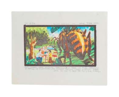 Irwin Allen | "The Swarm" Original Storyboard Illustration | Julien’s