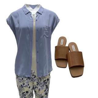 Beau is Afraid Grace’s Amy Ryan Button-up Shirt, Tank Top, Pants & Sandals | VIP Fan Auctions