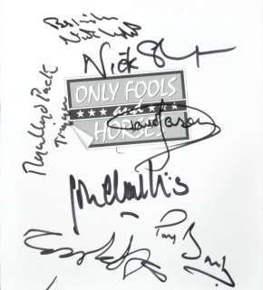 Lot 223 - ONLY FOOLS & HORSES - MULTI-SIGNED BOOK PAGE - DAVID JASON, LYNDHURST ETC