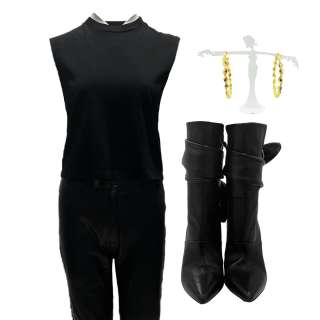 Lot #7: Maxxxine Maxine (Mia Goth) Screen Worn Tank Top, Pants, Boots & Earrings Ch 5, 13 Sc 39-125