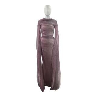 Lot #121: Saltburn Elspeth Catton (Rosamund Pike) Screen Worn Full Length Gown Ch 5 Sc 83