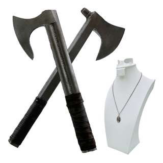 Snowpiercer Bess Till (Played By Mickey Sumner) Screen Used Stunt Foam Rubber Prop Axe Set & Saint Christopher Necklace Ep 201, 409, 410 | VIP Fan Auctions