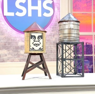 PRE-SALE: 2 WATER TOWERS (one SIGNED by SHEPARD FAIREY) + STEVE CARELL autograph