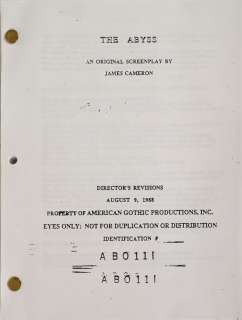 The Abyss Storyboard | RR Auction