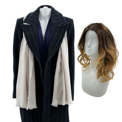 Lot 57: Relationship Goals Brenda Phelps Screen Worn Coat, Jumpsuit, Scarf & Wig Ch 1a Sc 5pt1 | VIP Fan Auctions