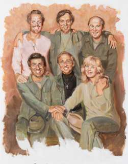 Lot 94 - Harry Morgan ‘Col. Sherman T. Potter‘ painting from MASH Episode: ‘Picture This‘.