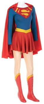 Lot 316 - Helen Slater ‘Supergirl‘ costume with test tunic from Supergirl.