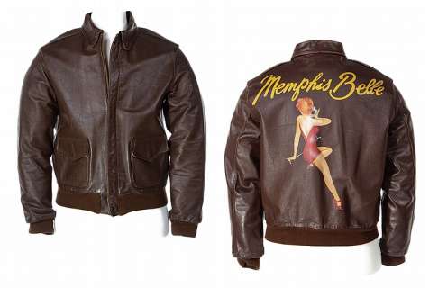 Lot 1651 - Memphis Belle screen used bomber jacket with signatures.