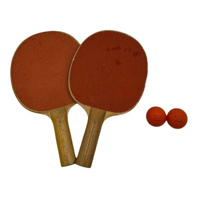 Lot 72: Marty Supreme Production Used (2) Marty Supreme Ping Pong Ball Set & (2) Ping Pong Paddle Set | VIP Fan Auctions