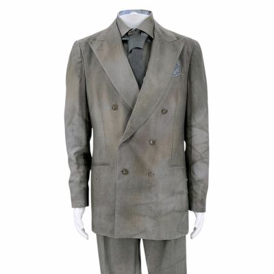 Lot 276: Poker Face Season 2 Fred Finch (Earl Weathers) Screen Worn Stunt Double Business Suit W/ Pocket Square, Shirt & Tie Ch 2 Sc 52-55 Ep 202 | VIP Fan Auctions