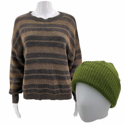 Lot 204: Poker Face Season 2 Maddy Saint Marie (Awkwafina) Screen Worn Sweater & Hat Ch 3 Sc 14, 15 Ep 209 | VIP Fan Auctions