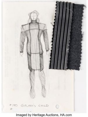 Star Trek: The Next Generation (Paramount TV, 1987-1994), Susan Gibney "Leah Brahms" Trio of Concept Costume Sketches. | Heritage