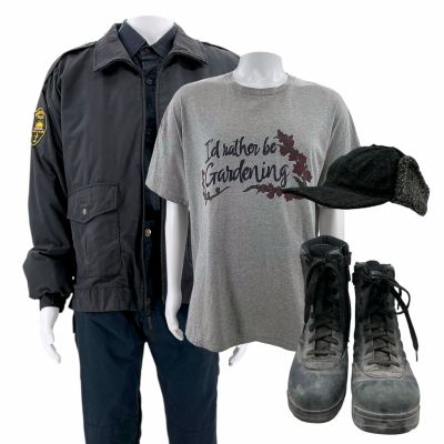 Lot 39: Onslaught Kovacks Screen Worn Jacket, Button-Up Shirt, Shirt, Pants, Boots & Hat Ch 1b, 1c Sc 65-128 | VIP Fan Auctions