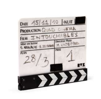 Clap Original Du Film " Intouchables ", Dédicacé Par Olivier Nakache Et Eric Toledano | Plan : 28/3. Production Quad Cinéma | Artcurial