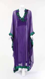 ELIZABETH TAYLOR VIOLET THEA PORTER CAFTAN | Julien’s