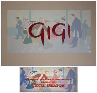 Title Art From the Beloved 1958 Film ’’Gigi’’ | Nate Sanders
