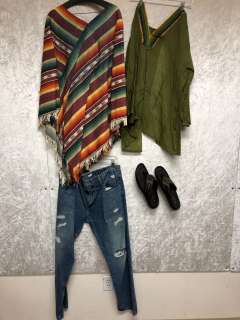 "Superhero Show - Season 4 Ep. 1" - #12 Hero - Complete retro/hippie outfit - includes top/jeans & f | Direct Liquidation