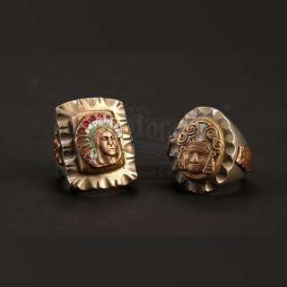 Fury (2014) - Lot 5 - Trini "Gordo" Garcia‘s (Michael Pena) 1940‘s Biker Ring Pair