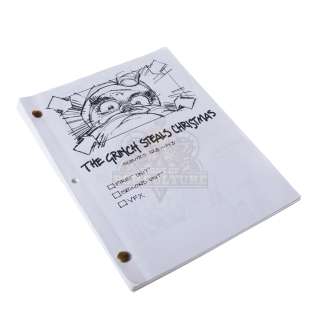 How the Grinch Stole Christmas – Production Used Storyboard Script – H2-204 | Icons of Pop Culture
