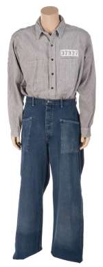 Lot 1519 - Tim Robbins "Andy Dufresne" prison uniform from The Shawshank Redemption.
