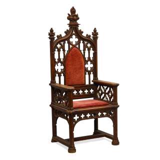 A GOTHIC-STYLE CARVED ARMCHAIR USED IN GONE WITH THE WIND | Bonhams
