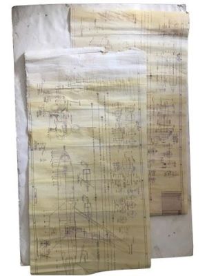 Air Force One Presidential Plane Blueprints Movie Memorabilia | Premiere Props