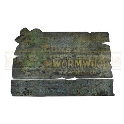 Lot 51 - Tales from the Crypt: Demon Knight – “Wormwood New Mexico” Sign [x=#8211/ | Icons of Pop Culture