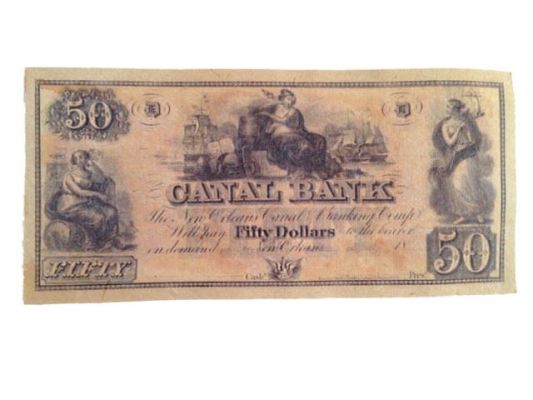 Lot 57 - Django Unchained Canal Bank $50 Note Movie Props | Premiere Props