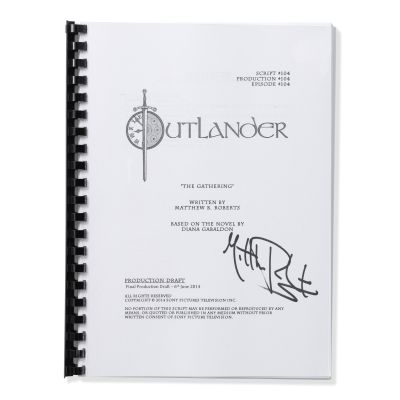 Lot 1 - An autographed script of Outlander Season 1, Episode 4, ’The Gathering’ | Bonhams
