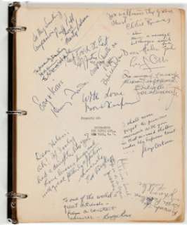 A Henry Fonda and Other Cast Members Signed Script from "12 Angry Men."