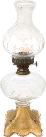A Kerosene Lamp Possibly from "Gone With The Wind." (Total: 2 Items) | Heritage