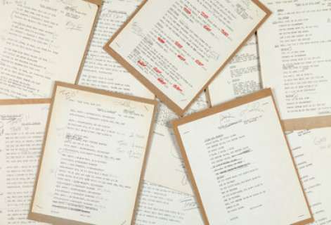 Elvis Presley - A Group of Elvis’s personal Lyric Cards from the film Easy Come Easy Go (1967). | Heritage