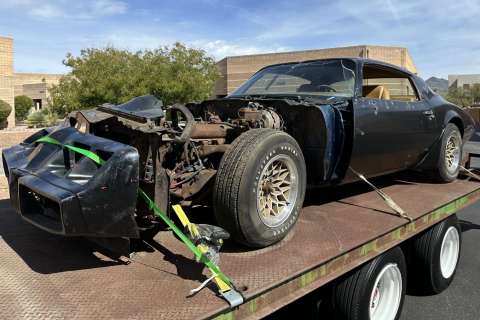 The Hunter / Steve McQueen - 1979 Pontiac Firebird Trans Am WS6 Project w/Trailer from The Hunter