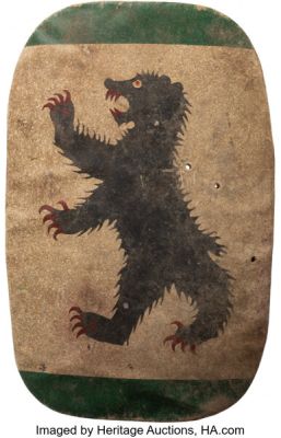 Game of Thrones (HBO, 2011-2019), Kit Harrington "Jon Snow" House Mormont Shield From Season 6, Episode 9 "Battle of the Bastards". | Heritage