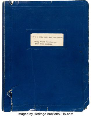 It‘s a Mad, Mad, Mad, Mad World (UA, 1963), Collection of (20) Hand Drawn Storyboards by Willis O‘Brien.