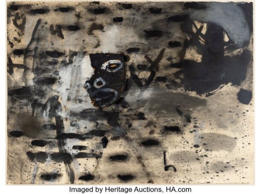 David Lynch Original Painting Titled "Bunch 1", 1990s.