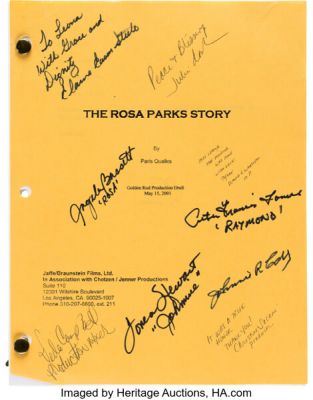 The Rosa Parks Story (CBS TV-2002), Cicely Tyson‘s Personal Screenplay.