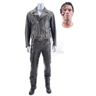 Terminator 2: Judgment Day (1991) | The Terminator’s (Arnold Schwarzenegger) Leather Jacket Costume with SFX Head | Propstore