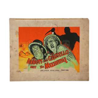 ABBOTT AND COSTELLO MEET THE MUMMY (1955) - Lot 449 - Hand-painted British Quad Poster Concept Artwork