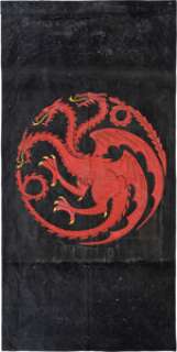 House Targaryen Banners Group of (3) from Game of Thrones (HBO® Original 2011-2019, Season 5). (Total: 3 Items) | Heritage