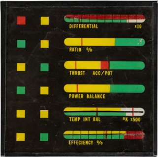 Star Trek: The Original Series (Paramount, 1966-1969), James Doohan "Scotty" Engineering Station Warp Drive Bridge Instrument Panel with Original Wired Lightbox and Translight Gel from the USS Enterprise. | Heritage