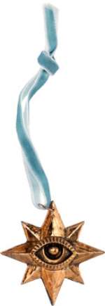 Nightmare Alley (Fox Searchlight, 2021), Toni Collette "Zeena the Seer" All-Seeing Eye Pendant and Fortune-Telling Pamphlet.