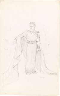 The Sign of the Cross (Paramount, 1932), Charles Laughton "Nero" Group of (4) Character Concept Sketches. (Total: 4 Items)