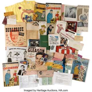 Jackie Gleason Ephemera (ca. 1950s-1990s). | Heritage