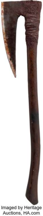Morgan Jones (Lennie James) / Emile LaRoux (Demetrius Grosse), Action Battle Axe from Fear the Walking Dead (AMC 2015-2023, Season 6).