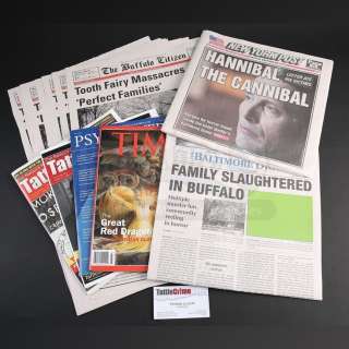Hannibal - Lot 1117 - SEASON 3 Lecter (Mads Mikkelsen) and Francis Dolarhyde (Richard Armitage) Newspapers and Magazines