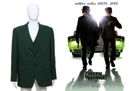 The Green Hornet Iconic Production Worn Green Suit Coat & Matching Vest - 2011 | SWAU
