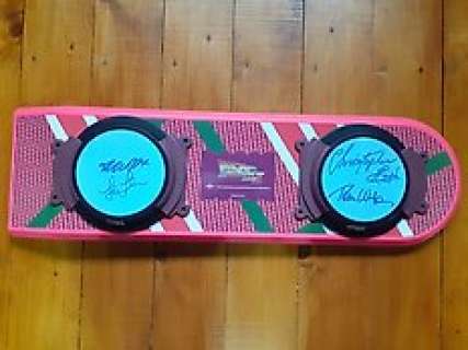 Back To the Future | Back to the Future - Hoverboard signed by Michael J. Fox, Christopher Lloyd, Tom Wilson & Lea Thompson - Beckett authentication, check online | Catawiki