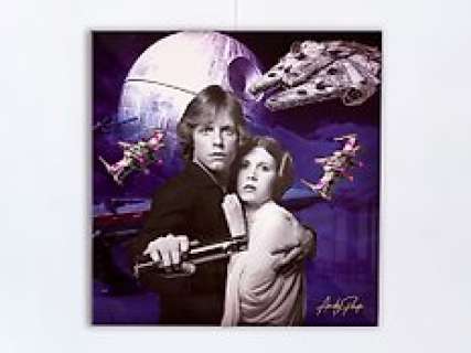 Star Wars | Star Wars - Andy Pop - Star Wars - Luke & Leia - 75X75 cm - Andy Pop | Catawiki