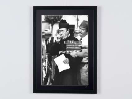 Don Camillo - Fernandel as « Don Camillo » - Wooden Framed 70X50 cm - Limited Edition Nr 04 of 30 - Serial ID 30174 - - Original Certificate (COA), Hologram Logo Editor and QR Code | Catawiki